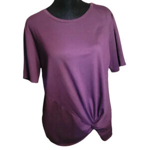 Hippie Laundry Knotted Wine colored T-shirt